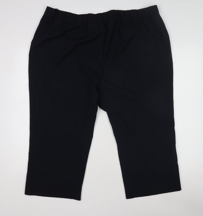 Bonmarche Women's Size 22 Black Straight Leg Trousers