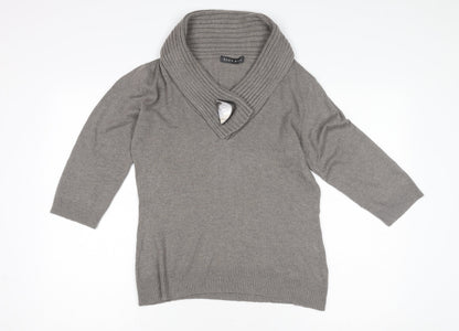 Womens UK Size 12 Alex & Co. Grey Pullover Jumper