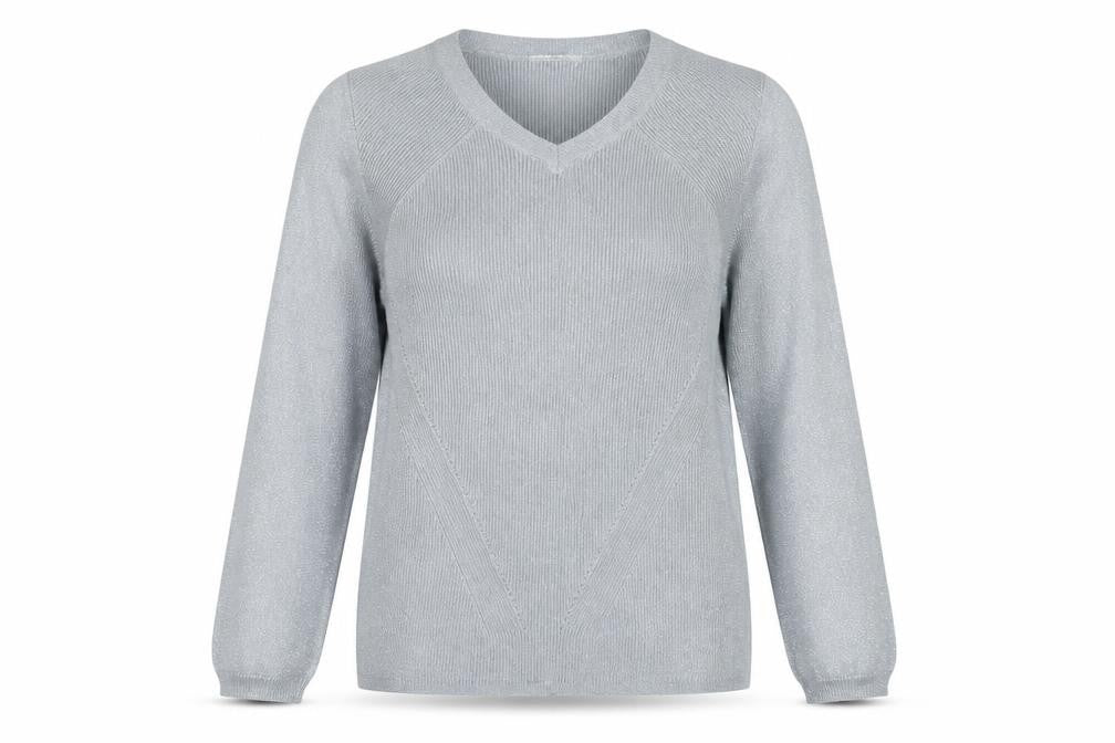 Womens UK Size 12 Marks and Spencer Silver Pullover Jumper