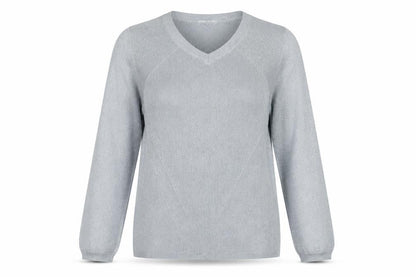 Womens UK Size 12 Marks and Spencer Silver Pullover Jumper
