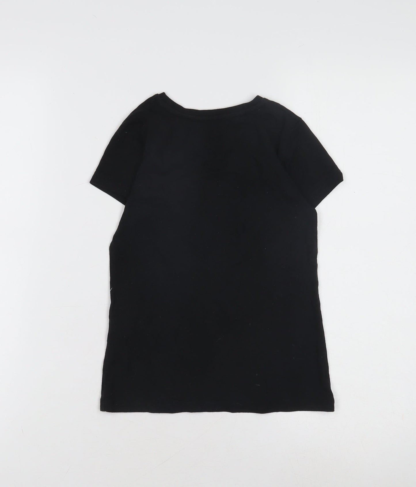 Pineapple Girls Black Graphic T-Shirt Age 9-10 Years
