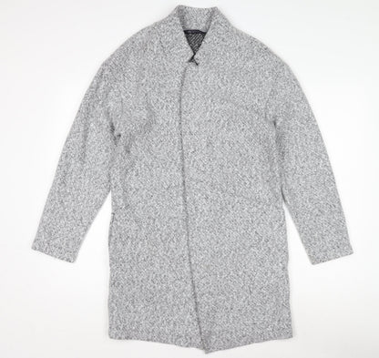 Womens UK Size 10 Marks and Spencer Grey Overcoat