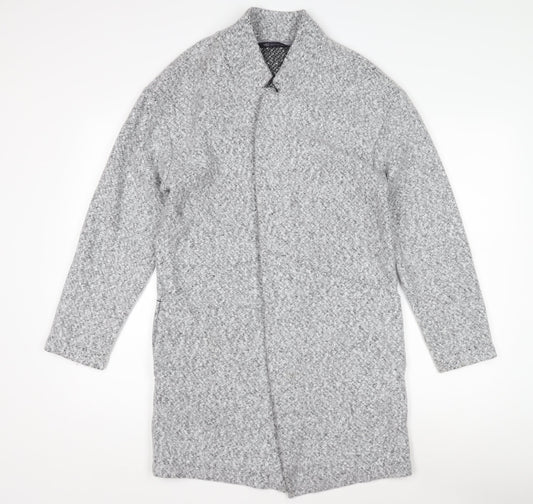 Womens UK Size 10 Marks and Spencer Grey Overcoat