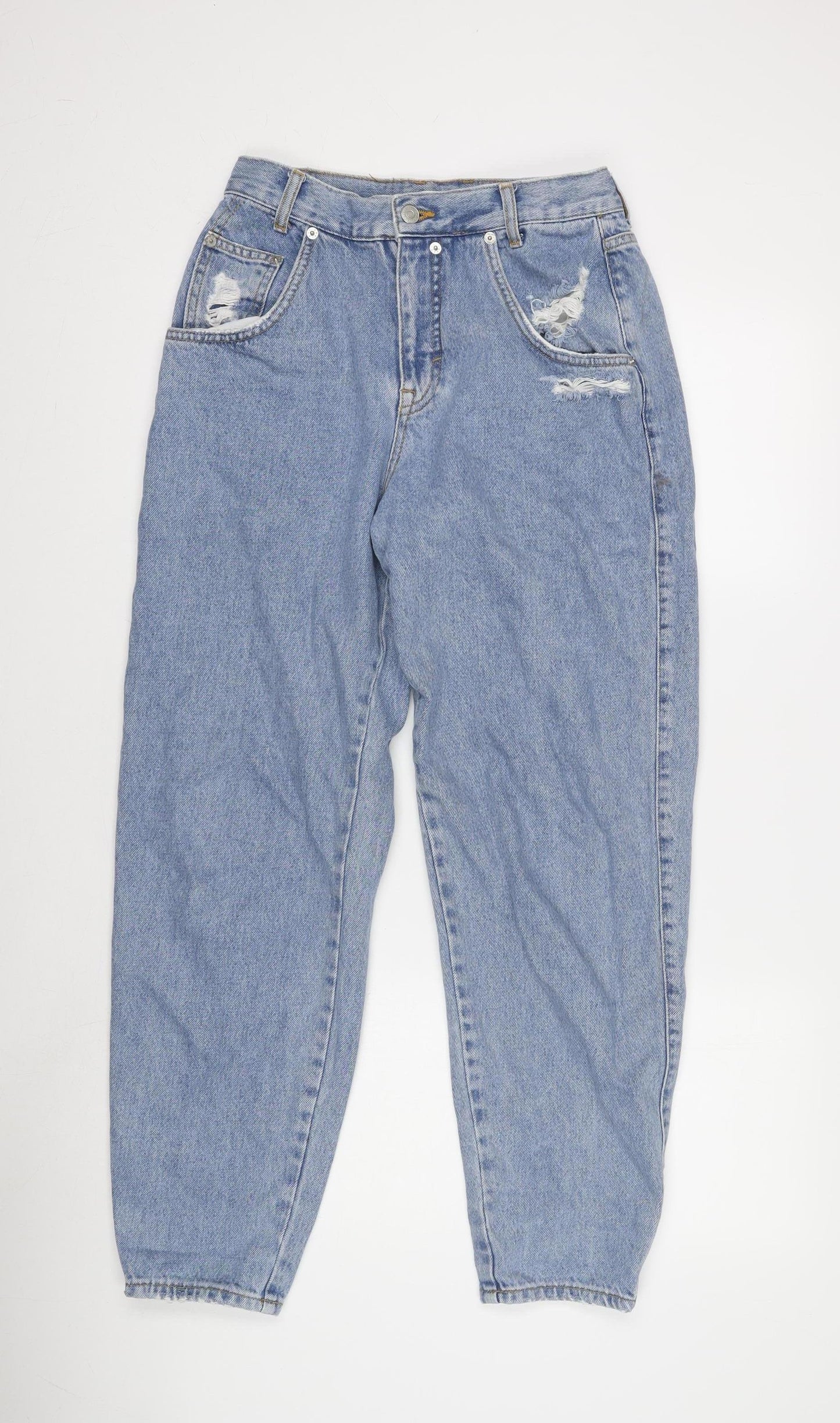 Pull & Bear Women's Blue Mom Jeans Size 8