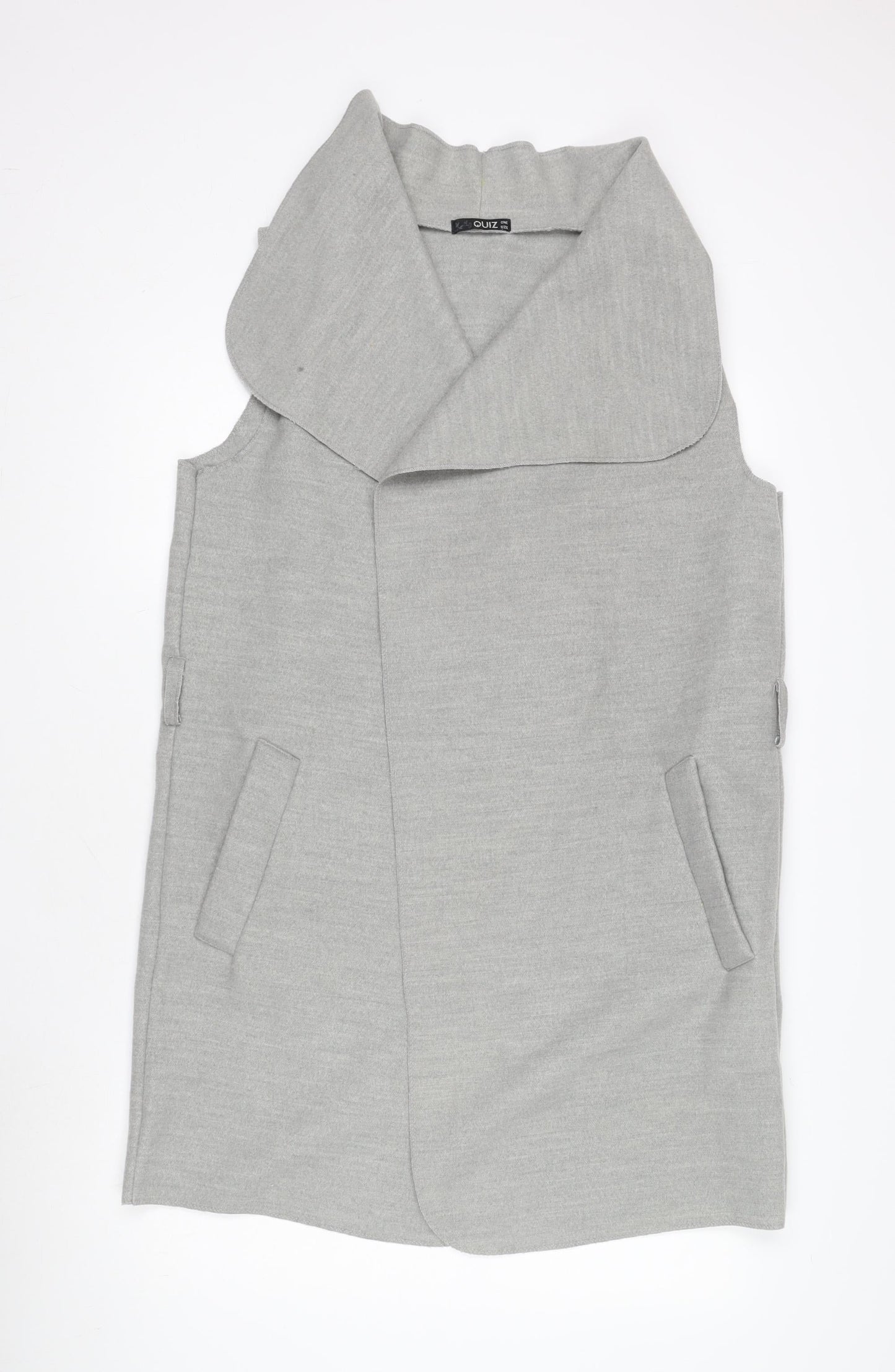 Zino Women's Grey Long Waistcoat, One Size