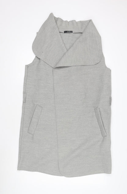 Zino Women's Grey Long Waistcoat, One Size
