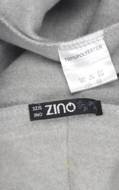 Zino Women's Grey Long Waistcoat, One Size