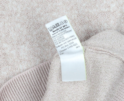Marks and Spencer Women's Beige Pullover Jumper Size 12