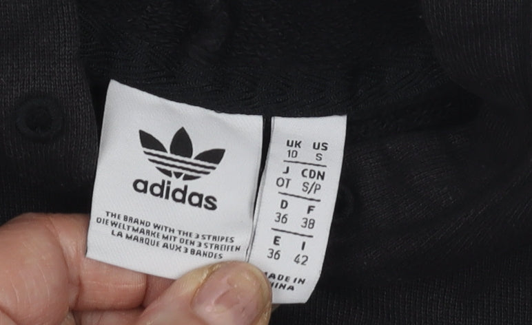 Adidas Kids Black Pullover Hoodie L Unisex Sports Style