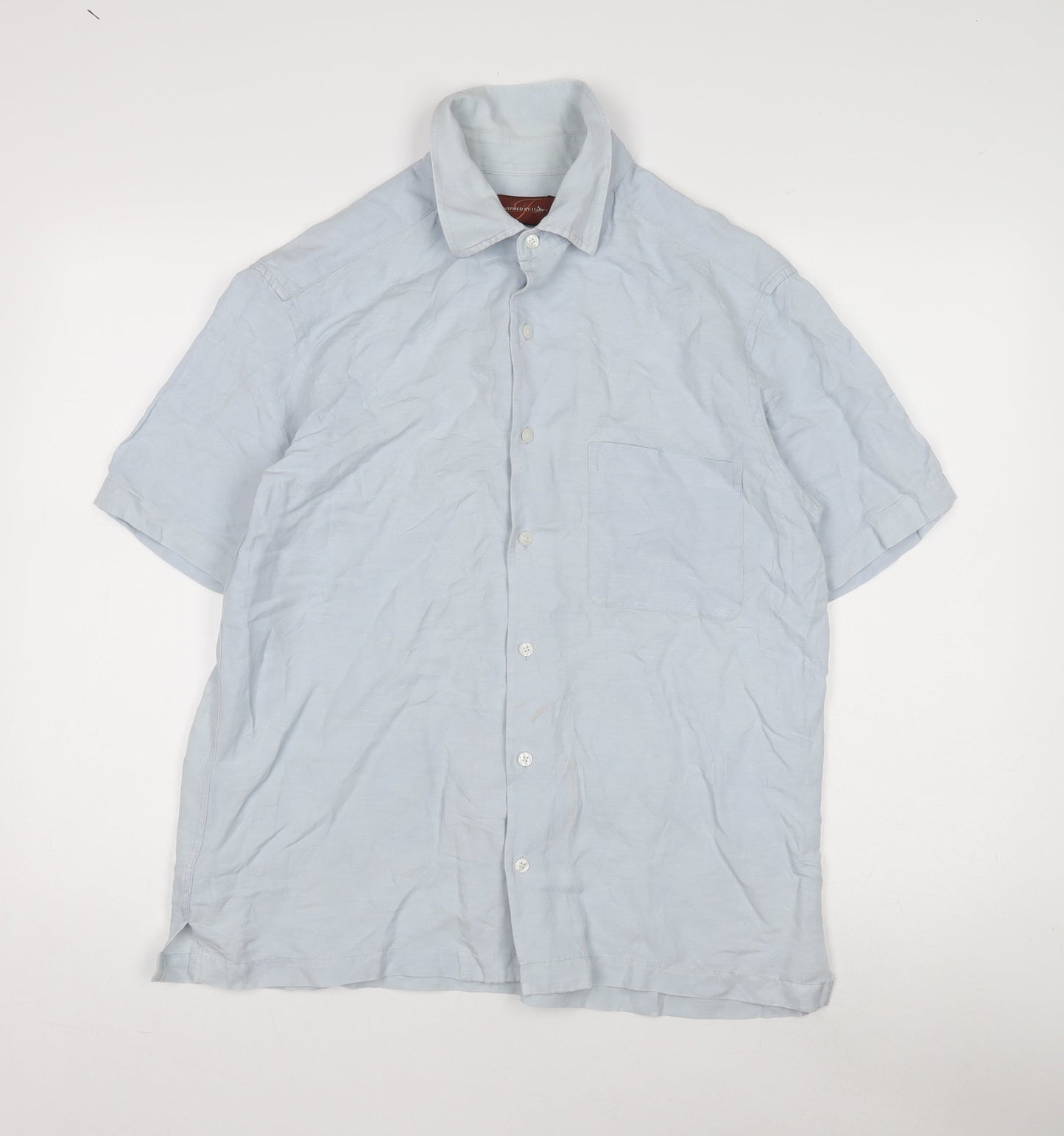 Men's Blue Casual Shirt by Inspired Fashions