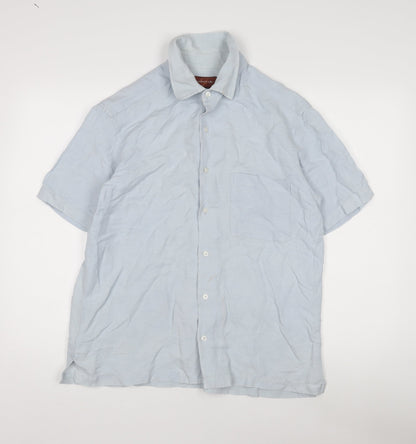 Men's Blue Casual Shirt by Inspired Fashions