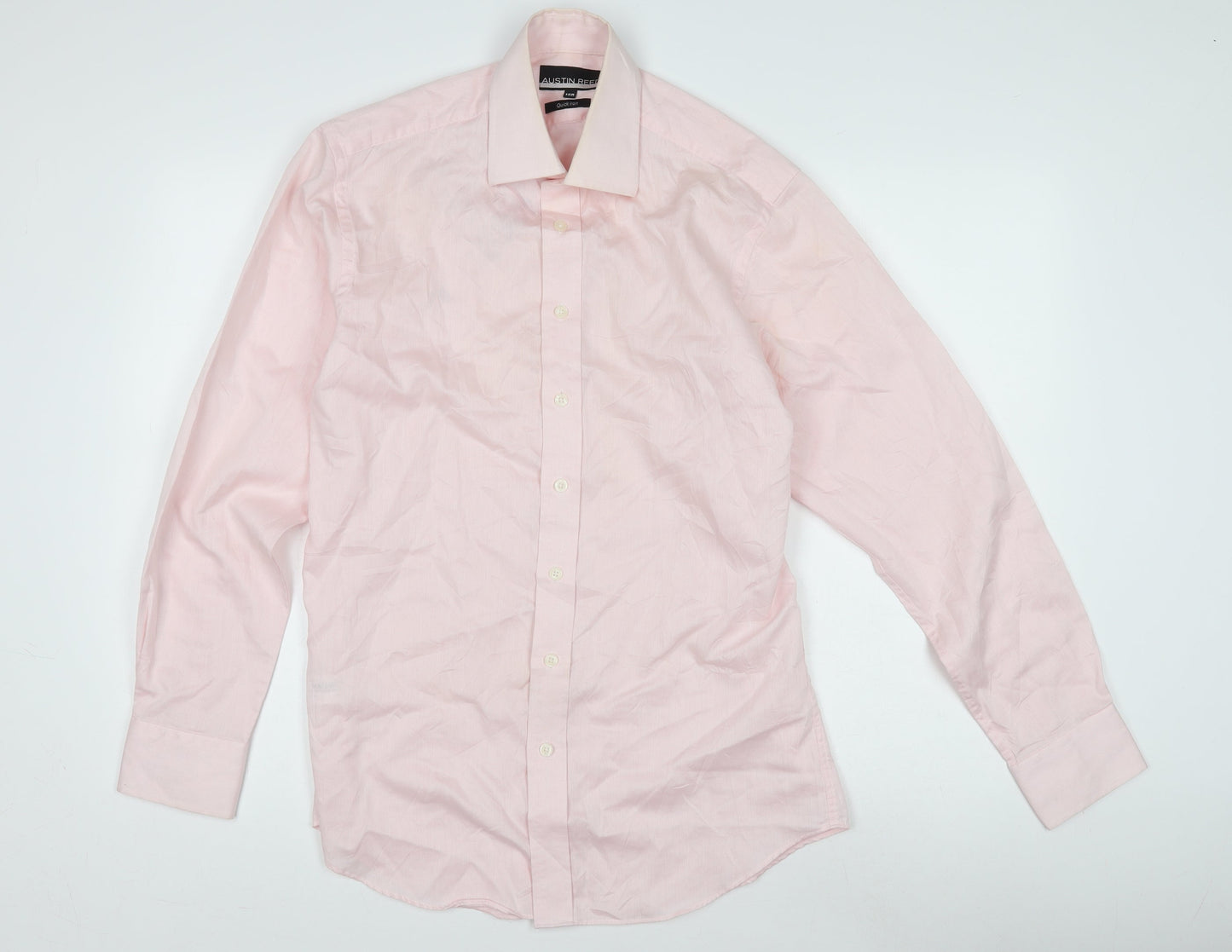 Mens UK Collar Size 15.5 Austin Reed Smart Pink  Dress Shirt