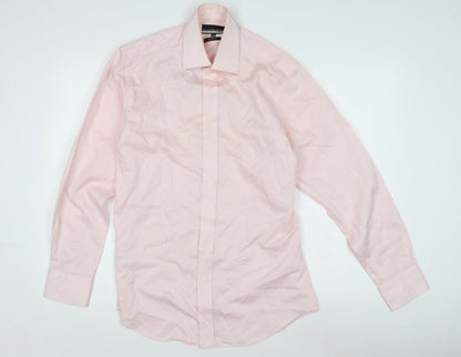 Mens UK Collar Size 15.5 Austin Reed Smart Pink  Dress Shirt