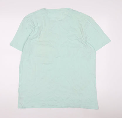Mens UK Size L Bench Green  T-Shirt