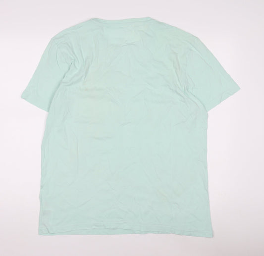 Mens UK Size L Bench Green  T-Shirt