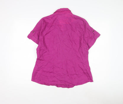 Womens UK Size 14 Marks and Spencer Pink  Button-Up