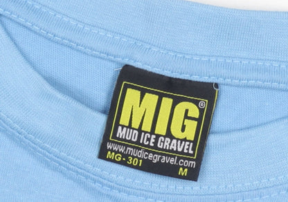 Mud Ice Gravel Men's Blue Medium Crew Neck T-Shirt