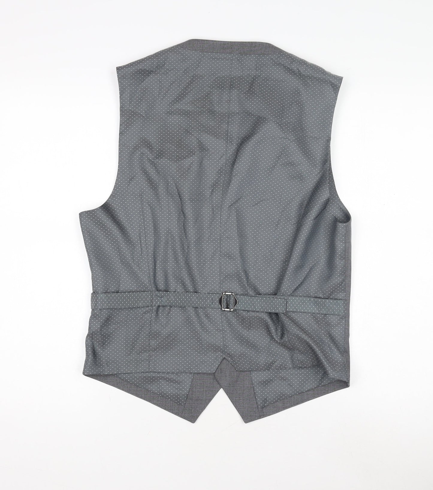 Burton Grey Men's Waistcoat Medium 38-40" Formal Wear