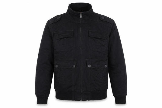 Mens UK Size L Topman Black Military Jacket