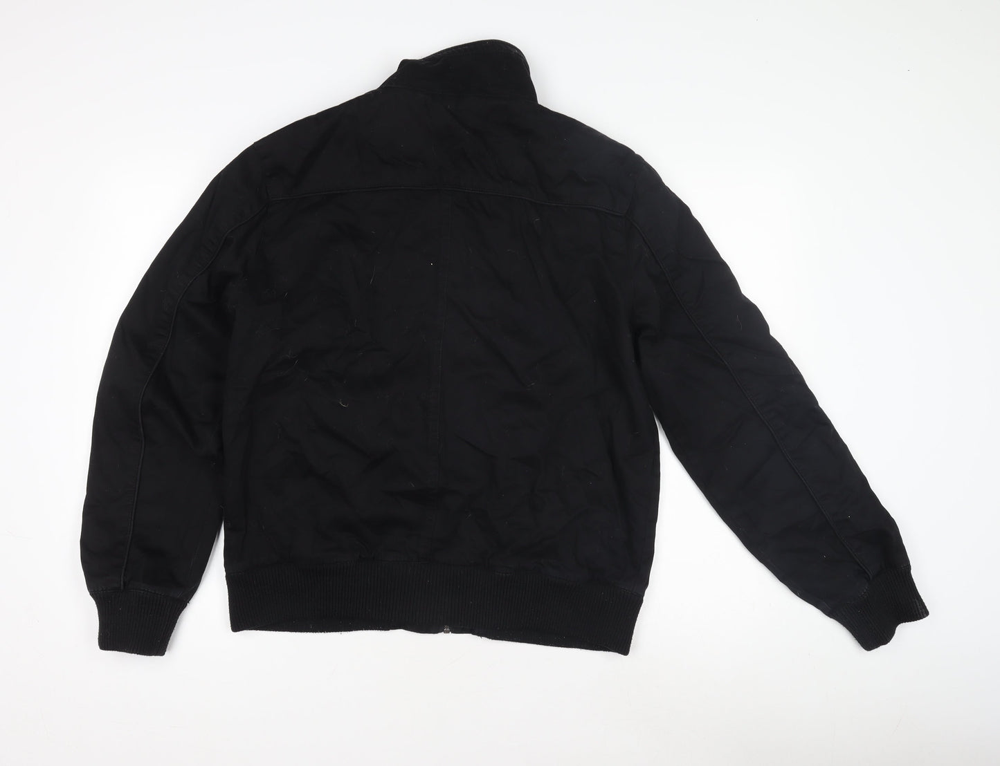 Mens UK Size L Topman Black Military Jacket