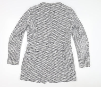 Womens UK Size L Zara White Basic Jacket