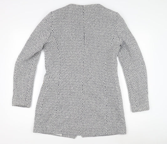 Womens UK Size L Zara White Basic Jacket