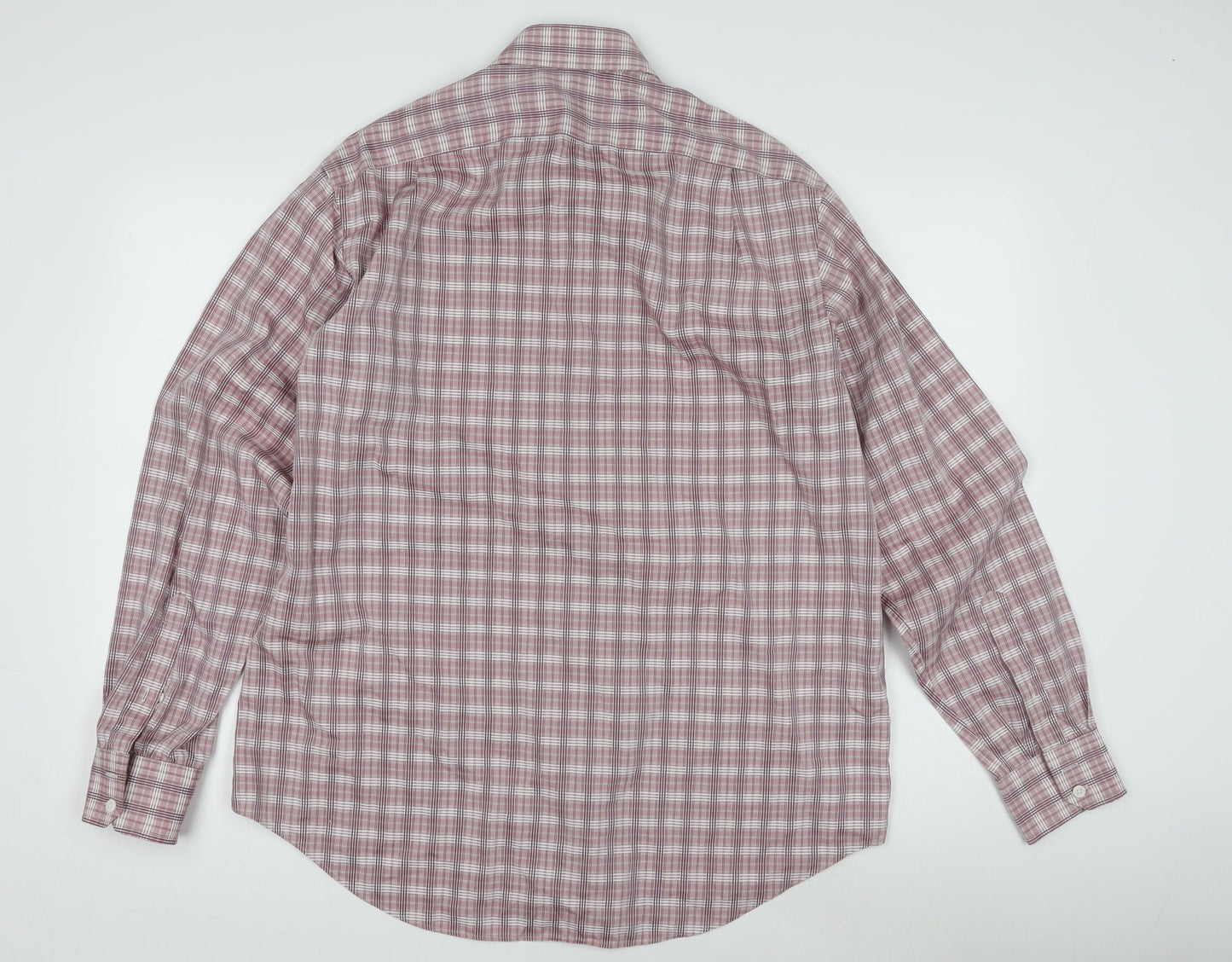 Marks and Spencer Men's Red Check Shirt L