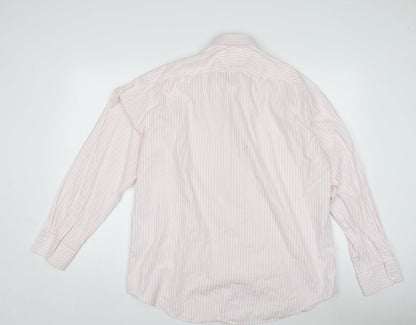 Mens UK Collar Size 17 Baumler Smart Pink  Dress Shirt