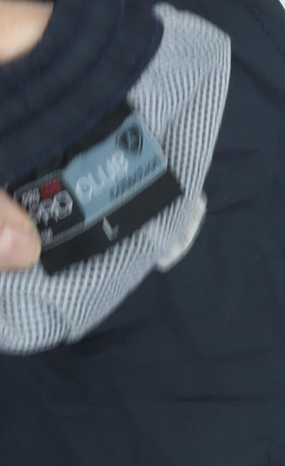 Men's Black Rain Trousers, Size L, Elastic Waist