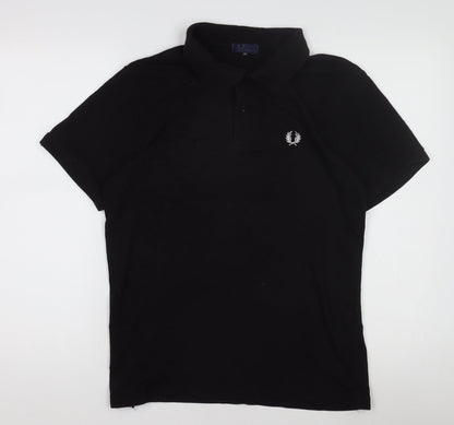 Men's Black Polo Shirt M Regular Fit