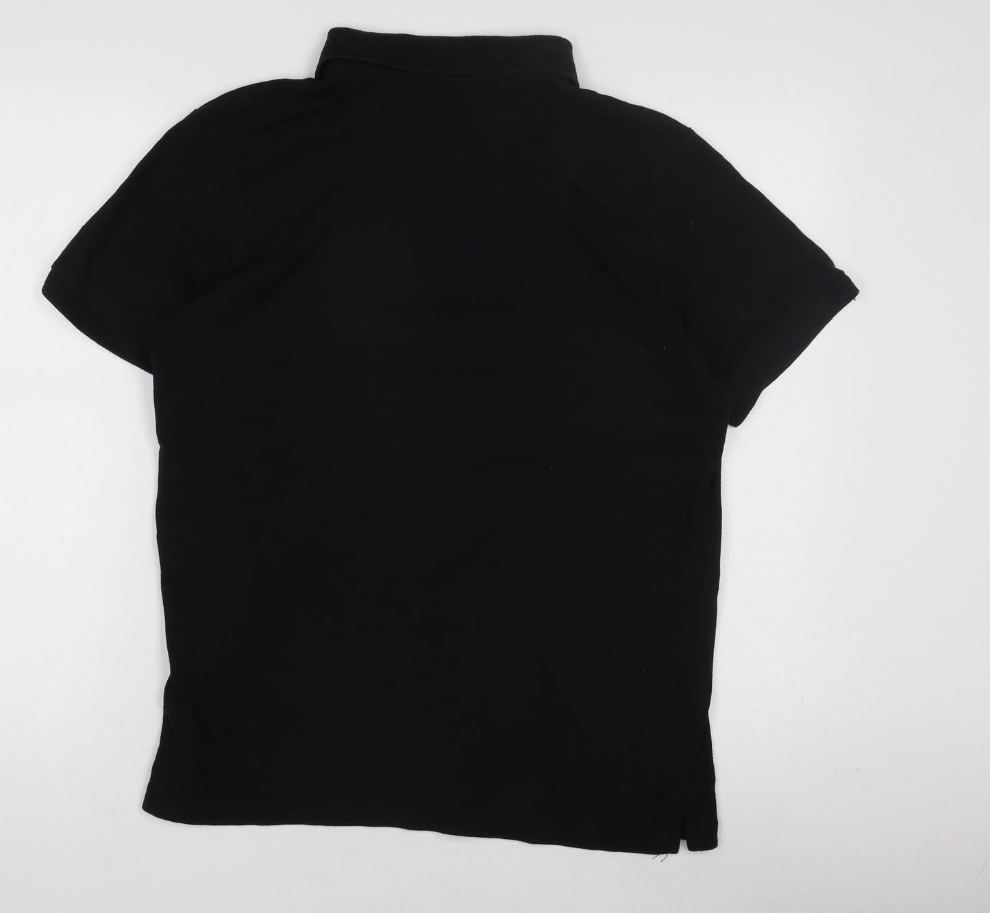 Men's Black Polo Shirt M Regular Fit