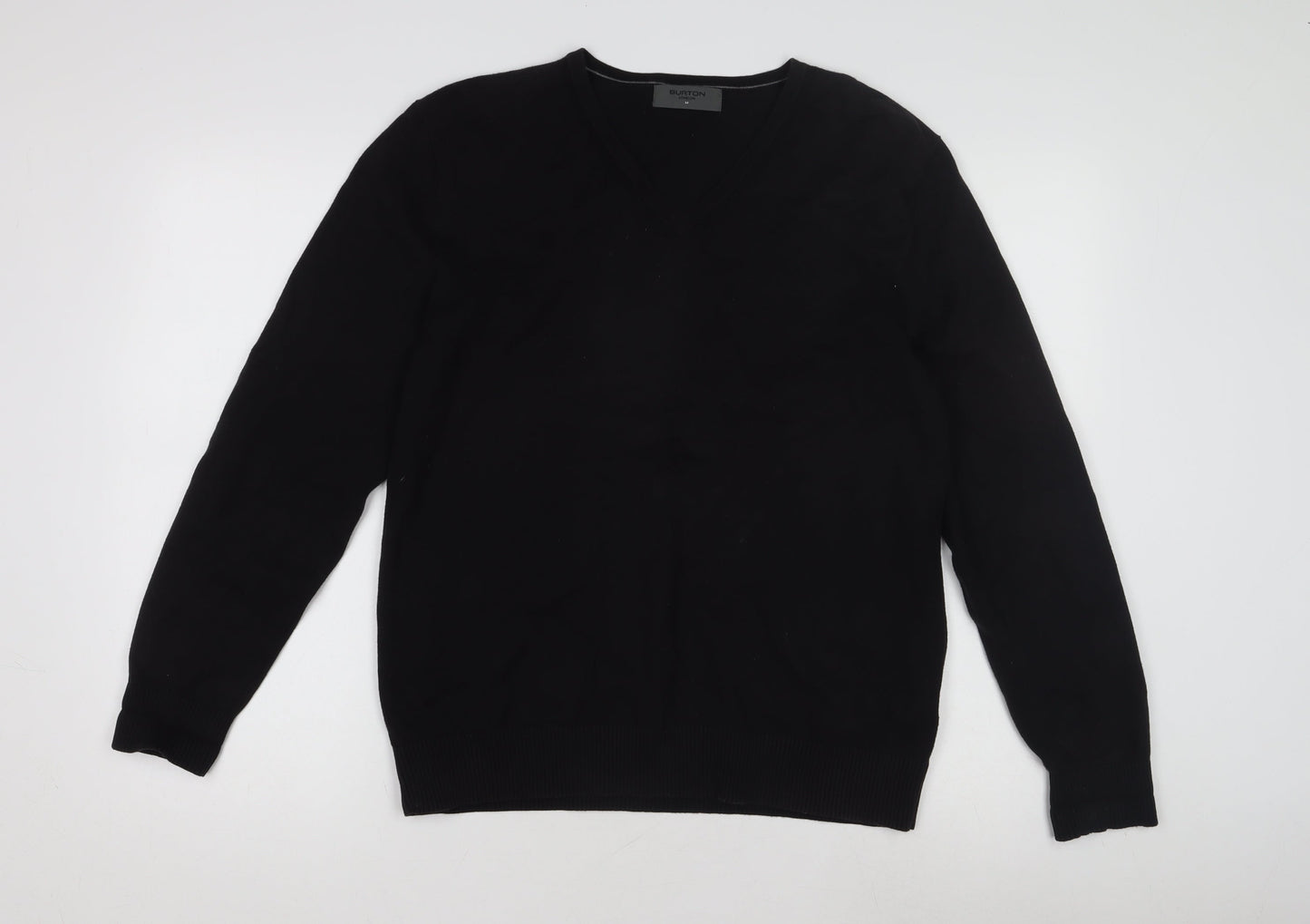Burton Men's Black V-Neck Pullover Jumper Size M