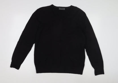 Burton Men's Black V-Neck Pullover Jumper Size M