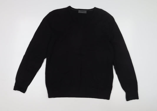 Burton Men's Black V-Neck Pullover Jumper Size M
