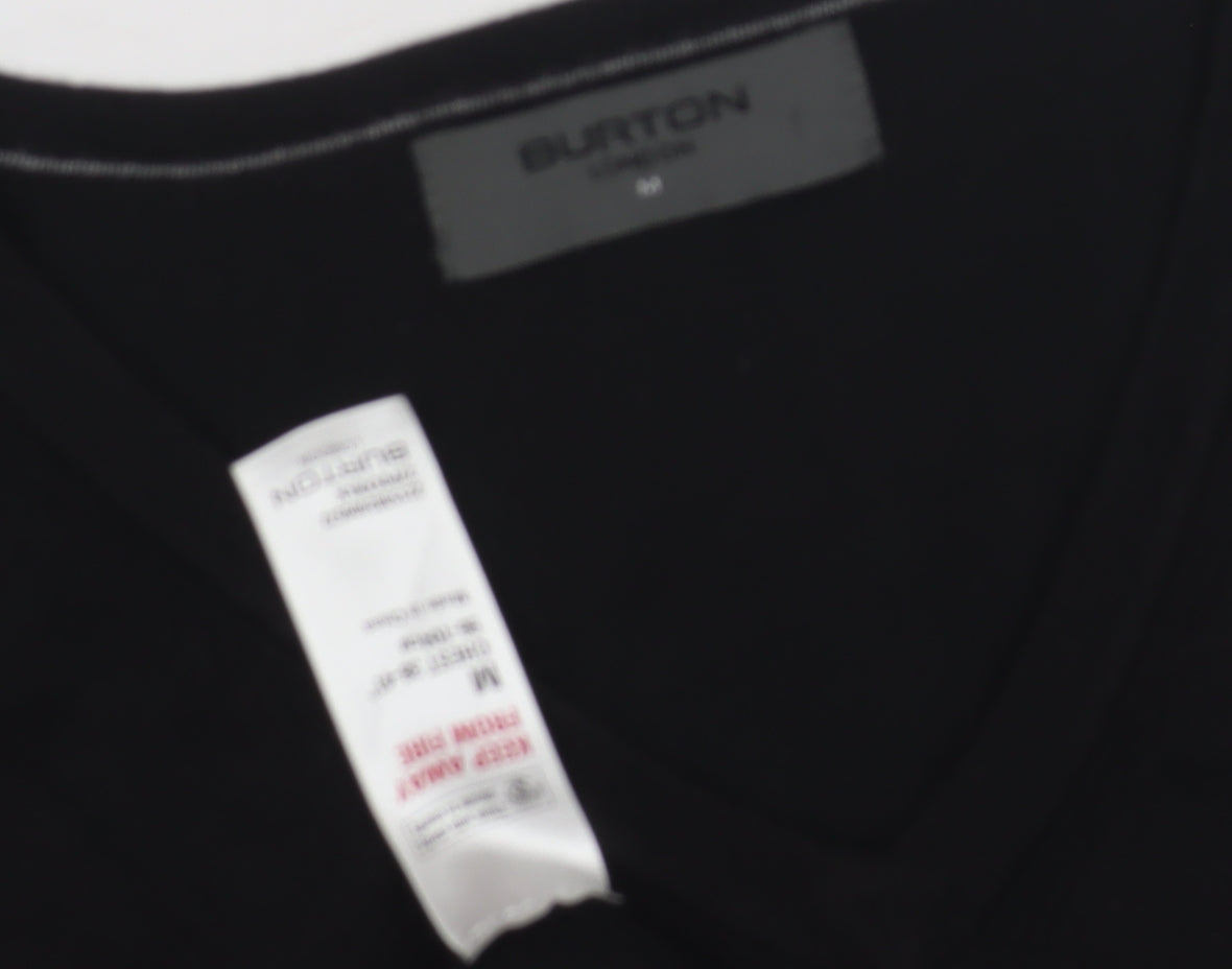 Burton Men's Black V-Neck Pullover Jumper Size M