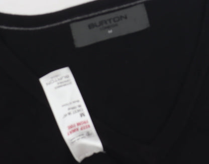Burton Men's Black V-Neck Pullover Jumper Size M