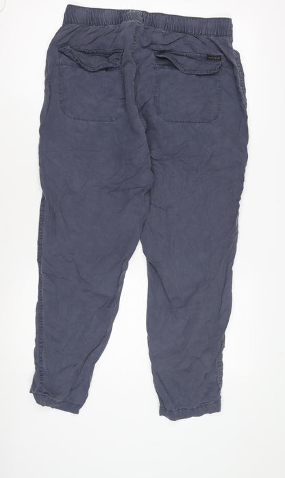 Sanctuary Blue Jogger Trousers Men Medium Elastic Waist
