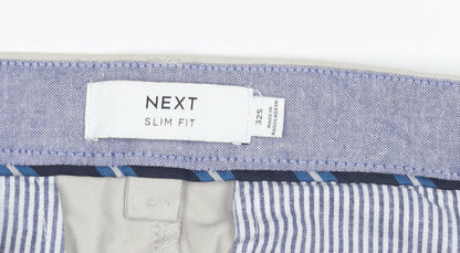 Next Men's Beige Slim Fit Chino Trousers 32S