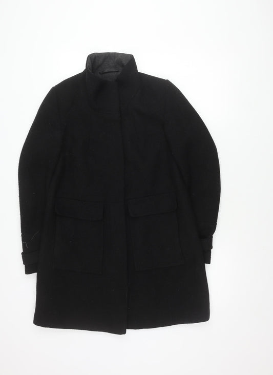 Womens UK Size 8 NEXT Black Overcoat