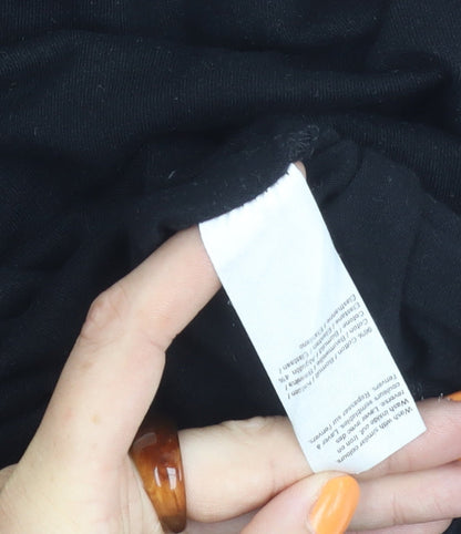 River Island Men's Black Muscle Fit T-Shirt Large