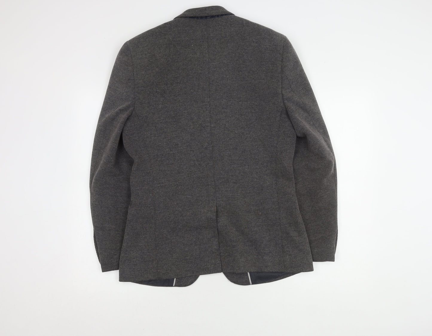 Harry Brown Grey Men's Blazer, Size 38R, Casual, Two-Button