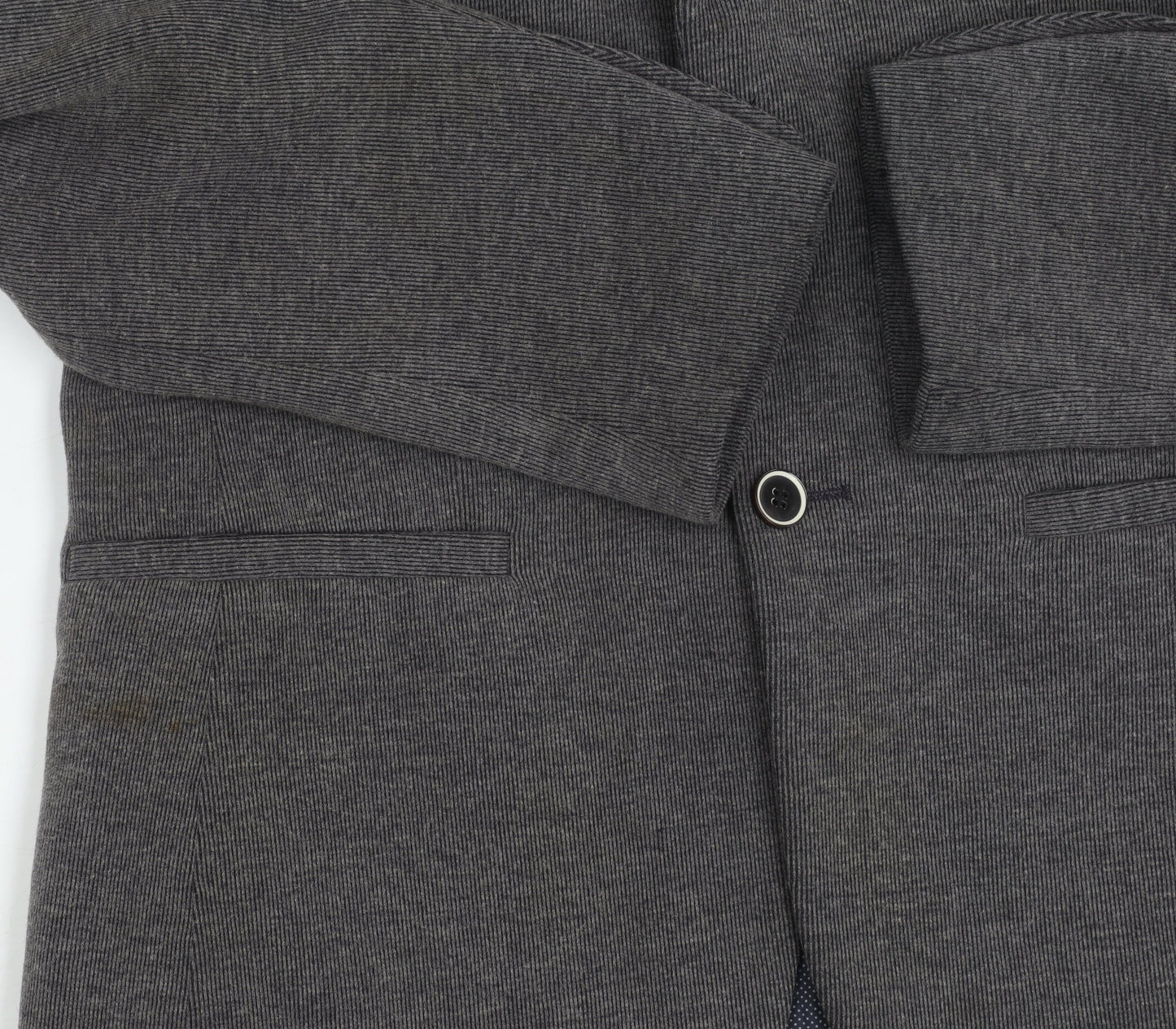 Harry Brown Grey Men's Blazer, Size 38R, Casual, Two-Button