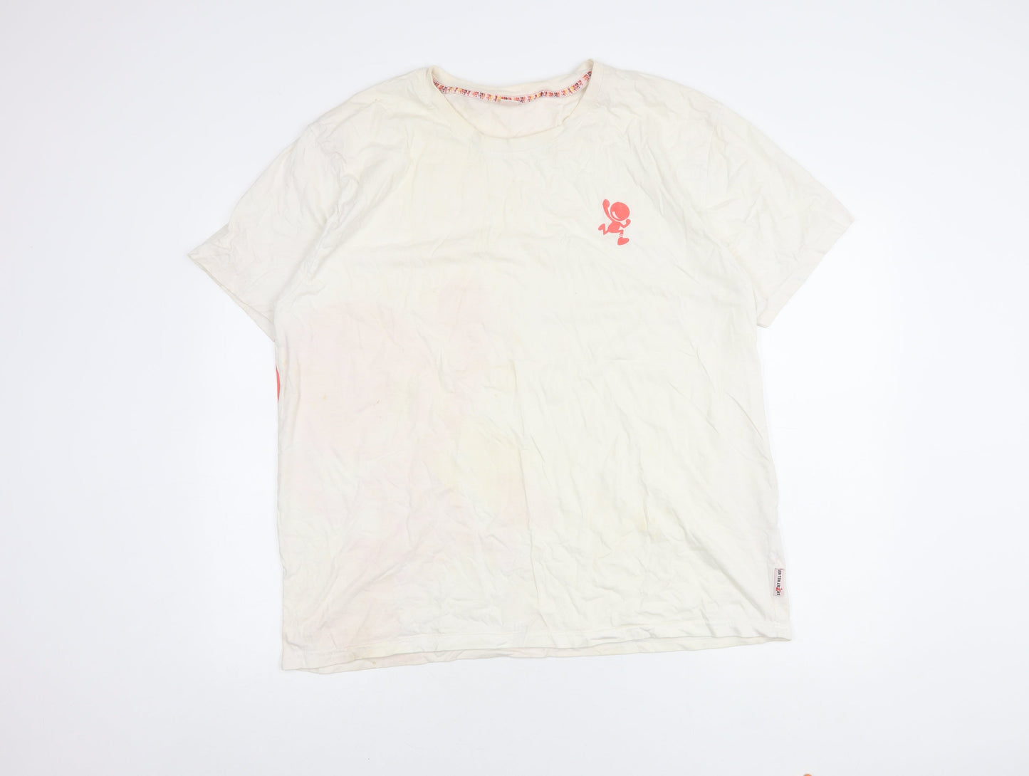 Sport Relief Men's XXL White Graphic Print Cotton T-Shirt