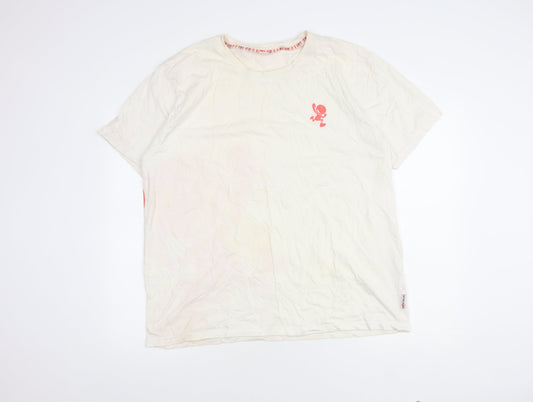 Sport Relief Men's XXL White Graphic Print Cotton T-Shirt