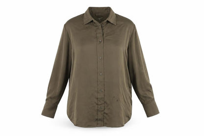 Womens UK Size 12 H&M Brown  Button-Up