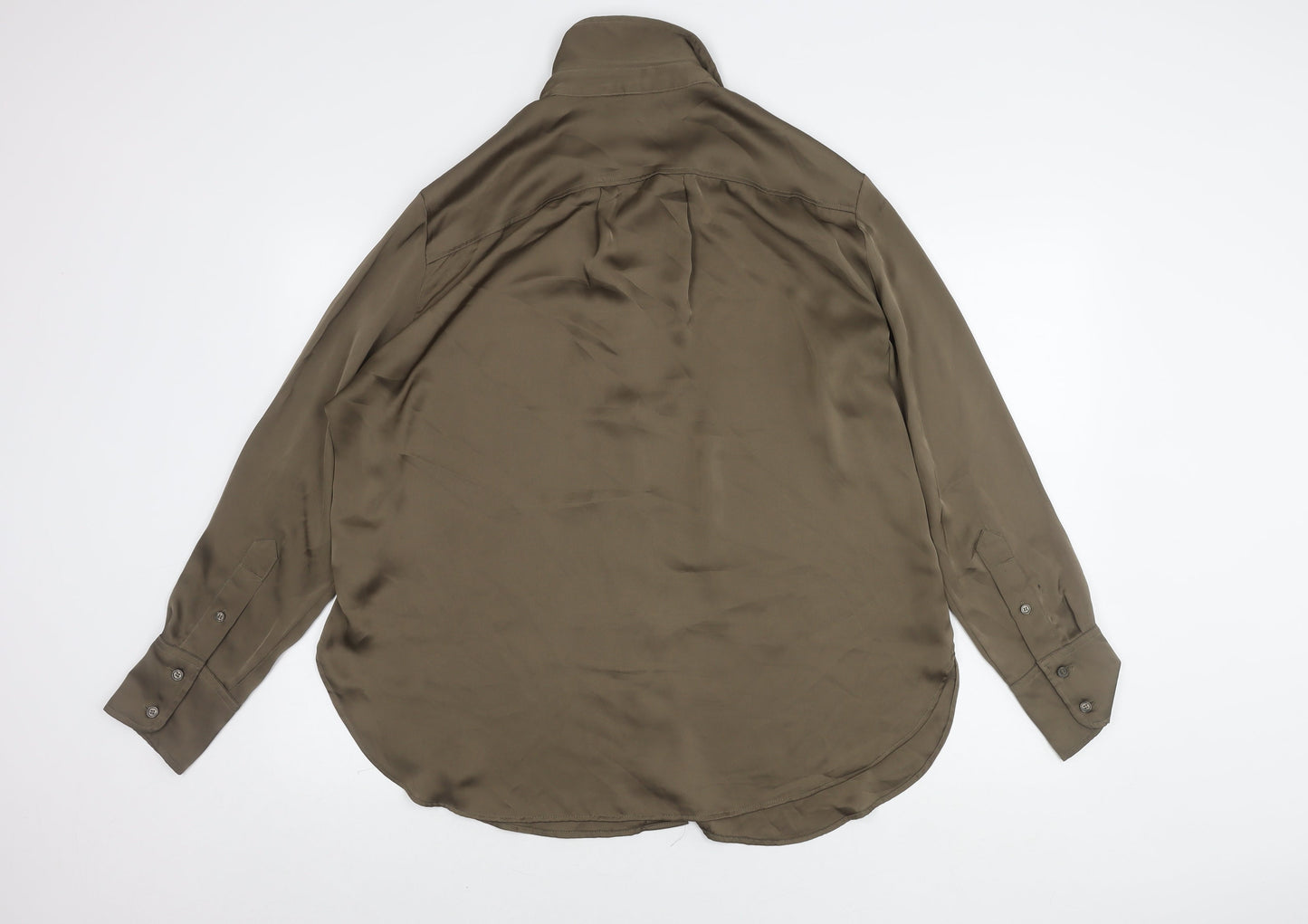 Womens UK Size 12 H&M Brown  Button-Up