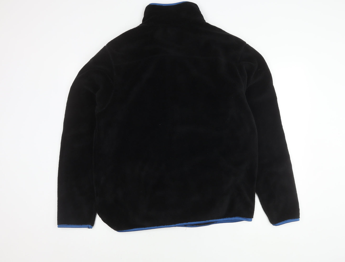 Zeden Men's Black Fleece Jacket, Lightweight, L, Autumn