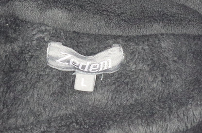 Zeden Men's Black Fleece Jacket, Lightweight, L, Autumn