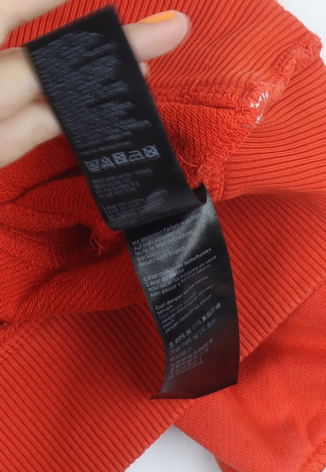 Ivy Park Women's Orange Pullover Hoodie 2XS - Relaxed Fit
