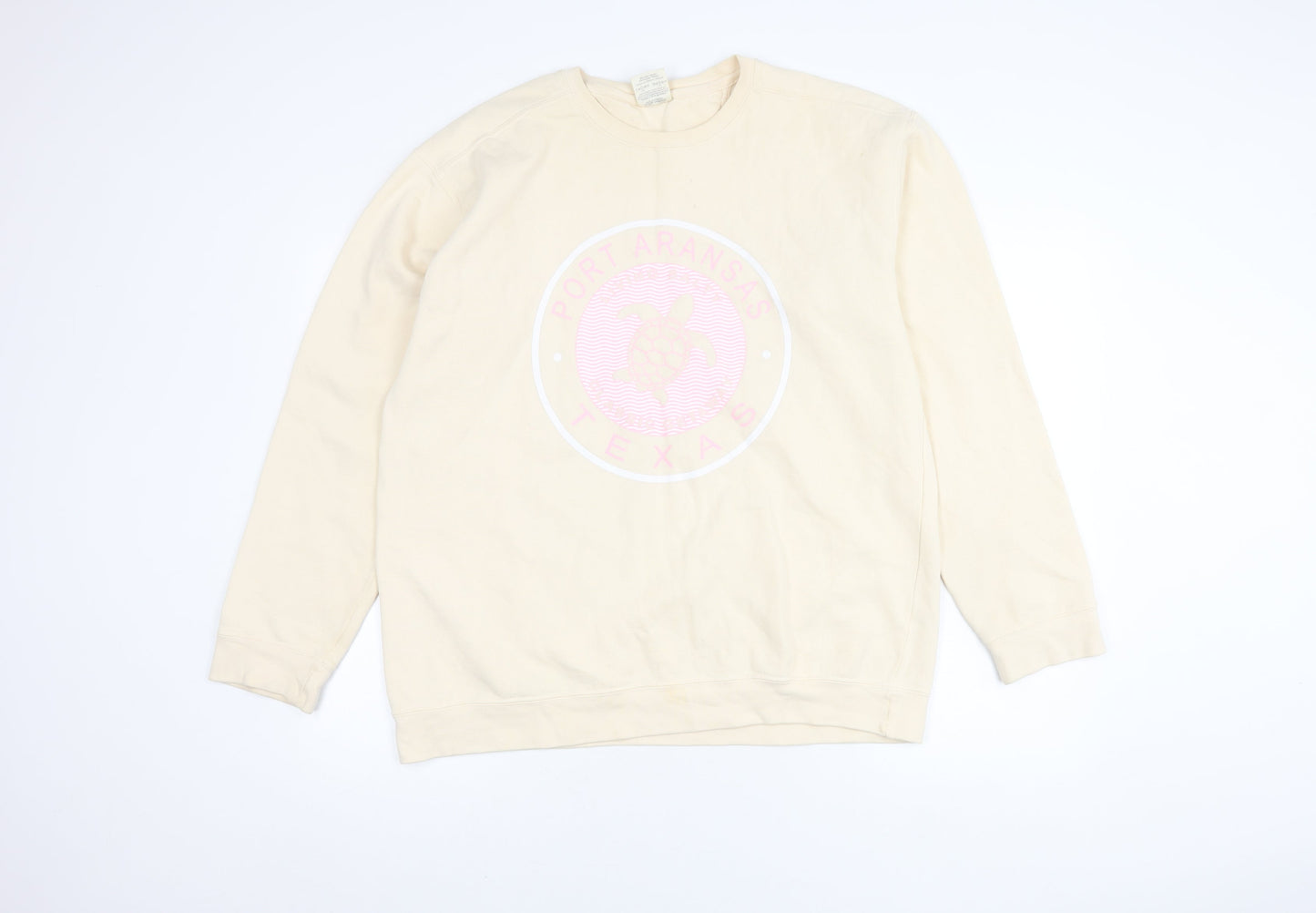 Comfort Colors Unisex Beige L Pullover Sweatshirt